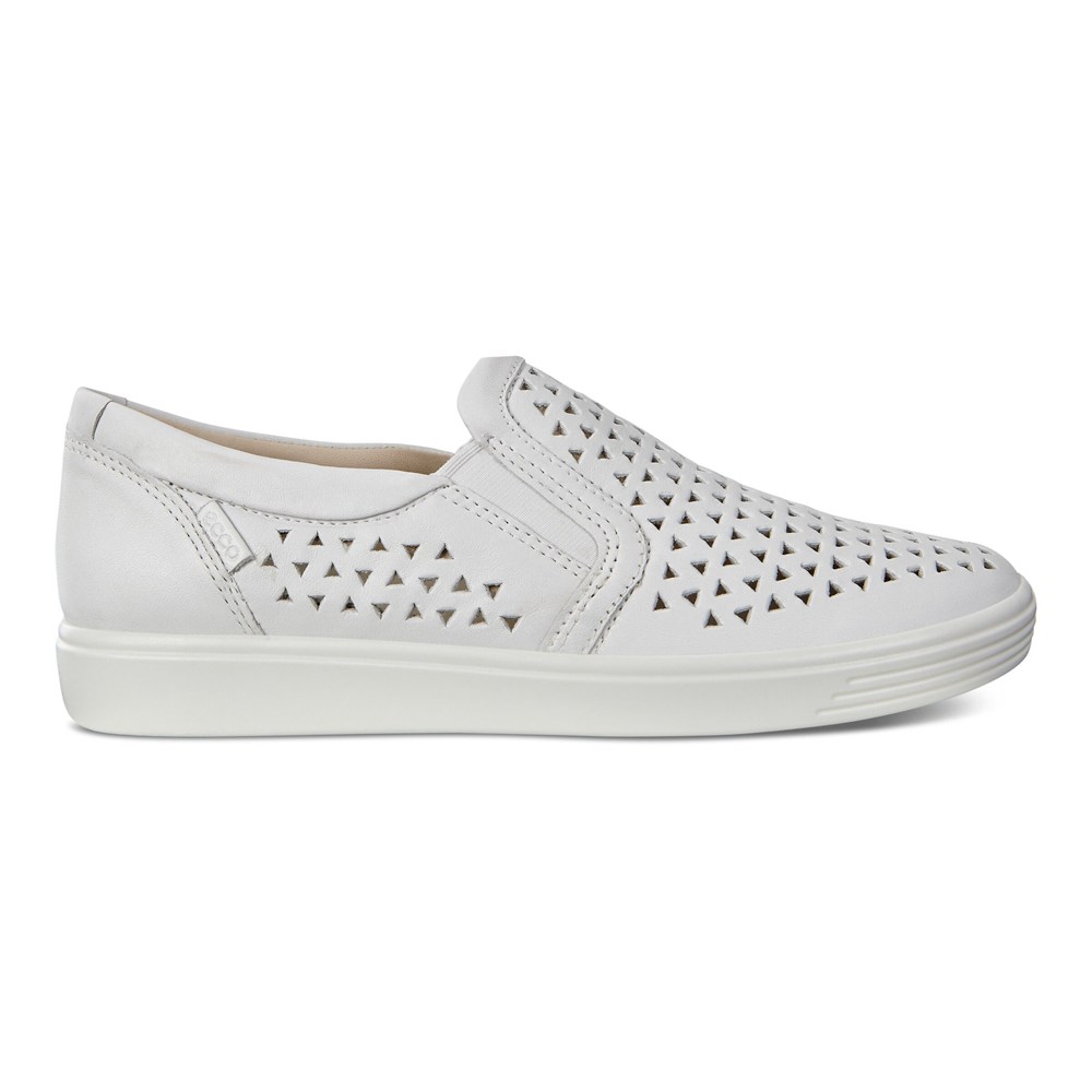 Slip On Mujer - ECCO Soft 7 Sneakers - Blancos - CWM641502